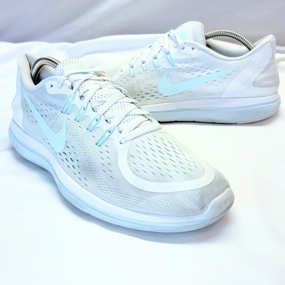 Nike Flex 2017 RN Running Shoes Womens US 11.5 White Sneakers 898476-101